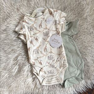 NWT 3 Piece Set Luxe Threads Premium Pima Cotton Rich Apparel Onesie